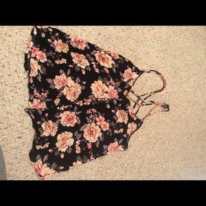 Button Down Flower Tank Top